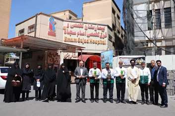 حضور خادمیاران رضوی در بیمارستان امام سجاد(ع) شهریار به مناسبت دهه کرامت