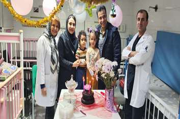 برگزاری جشن تولد کودکان بستری در بخش اطفال بیمارستان امام سجاد(ع) شهریار